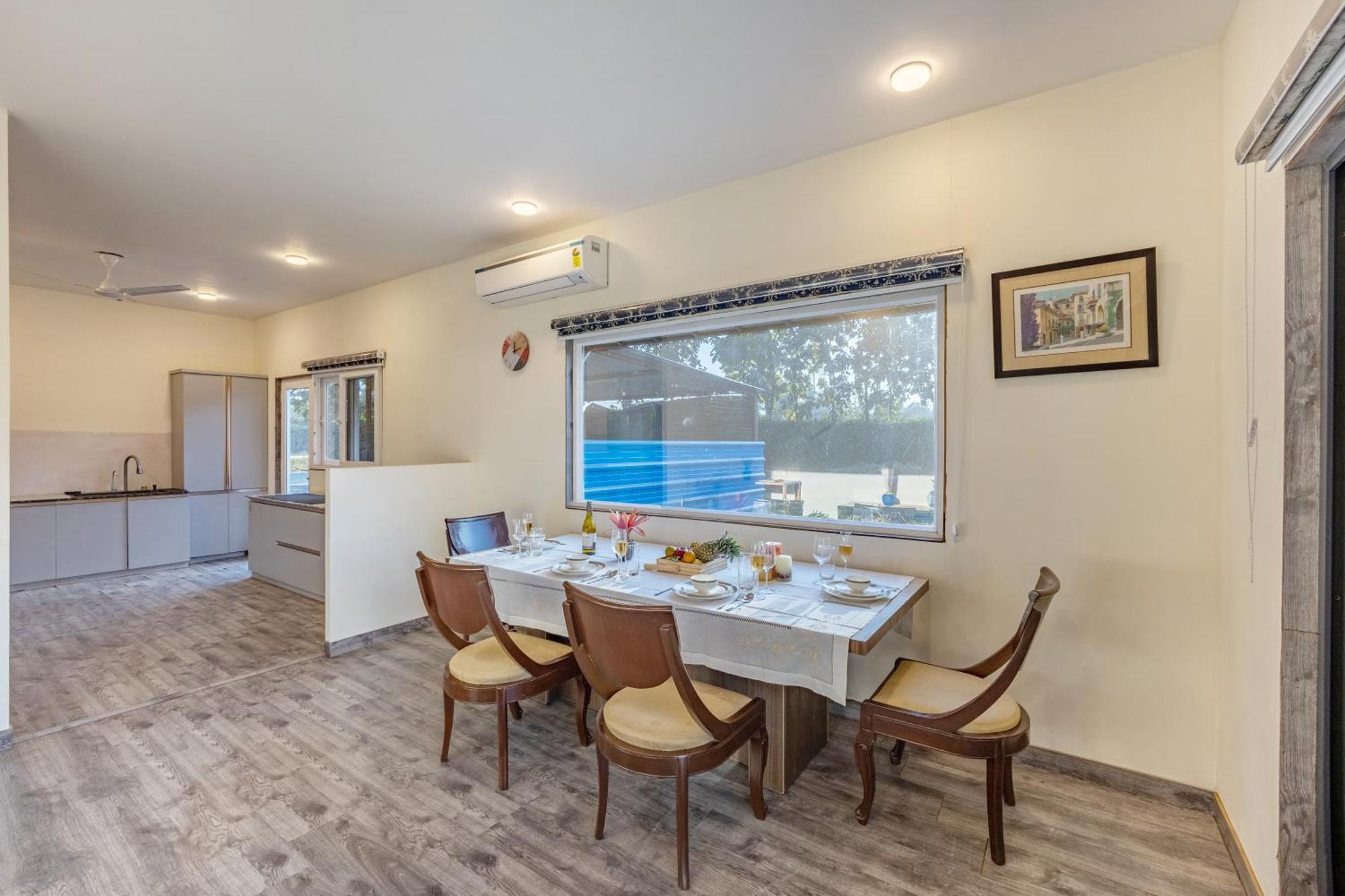 Elivaas Hidden Oasis 4Bhk With Pool, Mud House & Container House Βίλα Dhauj Εξωτερικό φωτογραφία