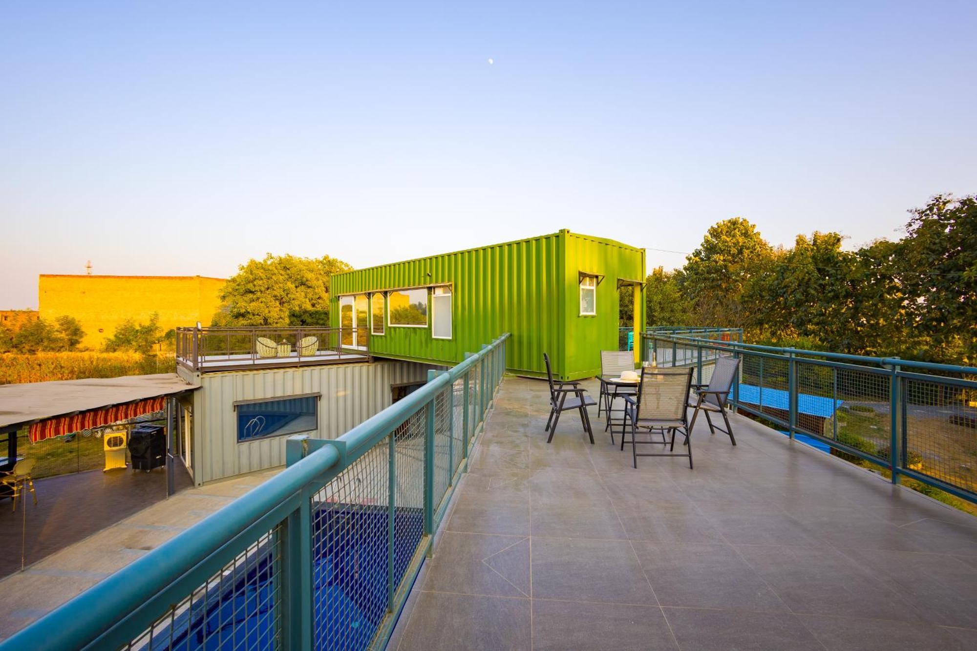 Elivaas Hidden Oasis 4Bhk With Pool, Mud House & Container House Βίλα Dhauj Εξωτερικό φωτογραφία